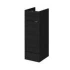 Hudson Reed Fusion 300Mm Drawer Lined Unit - Black Woodgrain