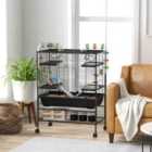 PawHut Large Hamster Cage, Rat Cage w/ Wheels, Tubes