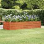 vidaXL Garden Raised Bed Rusty 240X80X45cm Corten Steel