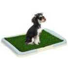 PawHut Dog Toilet Indoor w/ Artificial Grass, 63 x 48.5cm