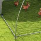PawHut Walk-In Chicken Run w/ Cover, for 8-12 Chickens, 3 x 3.8 x 2.2m