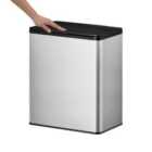 Eko Essential Touch Bin Stainless Steel 20+20L