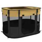 PawHut Portable Dog Pen for Puppies, Kittens, M - Yellow