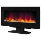 Flare by Be Modern Amari Black Freestanding or Wall Mounted Electric Fire