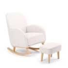 Babymore Freya Nursing Chair With Stool - Cream