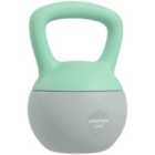 SPORTNOW 6KG Kettlebell with Soft Body - Grey and Green