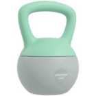 SPORTNOW 8KG Kettlebell with Soft Body Grey and Green
