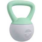 SPORTNOW 4KG Kettlebell with Soft Body - Grey and Green