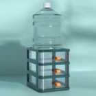 Living and Home Green Drawer Style Stationery Cosmetic Organizer