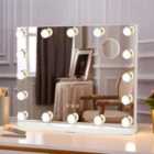 Living and Home Hollywood LED Lighted Cosmetic Mirror