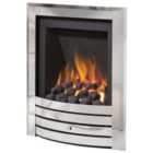 Flare - by Be Modern - Design Chrome Slimline Radiant Gas Fire - Various Controls