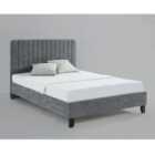 Livingstone Fabric King Size Bed Grey