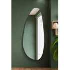 Mirroroutlet Lacuna - Frameless Pebble Pond Wall Mirror 63" X 26" (160 X 67Cm)