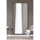 Mirroroutlet Artus - Black Aluminium Edged Wall Mirror 79" X 39" (200Cm X 100Cm)