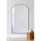 Mirroroutlet Curva - New Black Edged Dual Arch Curved Edge Leaner And Wall Mirror 63"x35" (160Cm X 90Cm)
