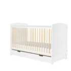 Ickle Bubba Coleby Scandi Cot Bed, Under Drawer And Premium Sprung Mattress - Scandi White