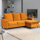 Hendrick Reversible Corner Sofa - Orange