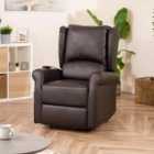 Corcoran Electric Riser Recliner With Massage And Heat - Brown