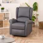 Corcoran Electric Riser Recliner With Massage And Heat - Grey