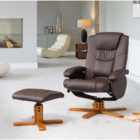 Severn Swivel Recliner - Brown