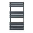 Flat Panel Towel Radiator 1200 X 600Mm Anthracite Grey