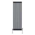 Traditional 3 Column Radiator 1800 X 472Mm Anthracite Grey