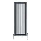 Traditional 3 Column Radiator 1800 X 562Mm Anthracite Grey