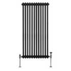 Traditional 2 Column Radiator 1500 X 562Mm Black