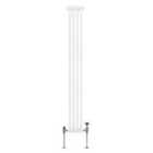 Traditional 2 Column Radiator 1800 X 202Mm White