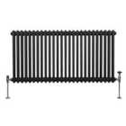 Traditional 2 Column Radiator 600 X 1192Mm Black