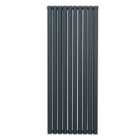 Oval Column Radiator 1600Mm X 600Mm Anthracite Grey