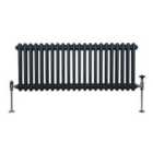 Traditional 2 Column Radiator 300 X 1012Mm Anthracite Grey