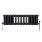 Traditional 3 Column Radiator 300 X 1012Mm Anthracite Grey