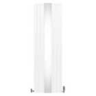 Flat Mirror Radiator & Valve 1800 X 565Mm White