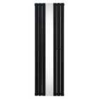 Flat Mirror Radiator 1800 X 565Mm Black