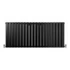 Designer Flat Panel Radiator 600 X 1400Mm Matt Black