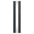 Flat Mirror Radiator 1800 X 425Mm Anthracite Grey