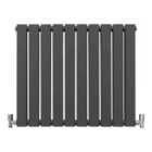 Designer Flat Panel Radiator 600 X 700Mm Anthracite Grey