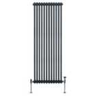 Traditional 2 Column Radiator 1800 X 562Mm Anthracite Grey