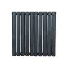 Oval Column Radiator 600Mm X 600Mm Anthracite Grey