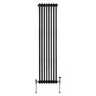 Traditional 2 Column Radiator 1800 X 382Mm Black