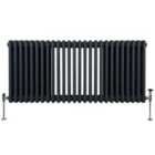 Traditional 3 Column Radiator 600 X 1192Mm Anthracite Grey