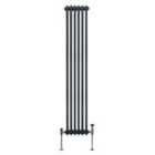 Traditional 2 Column Radiator 1800 X 292Mm Anthracite Grey
