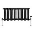 Traditional 2 Column Radiator 300 X 832Mm Black