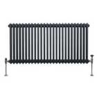 Traditional 2 Column Radiator 600 X 1192Mm Anthracite Grey