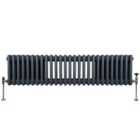 Traditional 3 Column Radiator 300 X 1192Mm Anthracite Grey