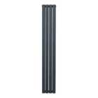 Oval Column Radiator 1600 X 240Mm Anthracite Grey