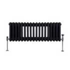 Traditional 3 Column Radiator 300 X 832Mm Black