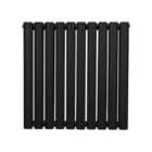 Oval Column Radiator 600 X 600Mm Black