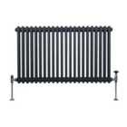 Traditional 2 Column Radiator 600 X 1012Mm Anthracite Grey